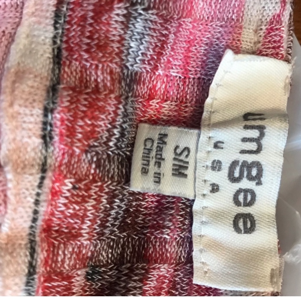 Umgee White Multicolored Patterned Long Sleeved C… - image 5